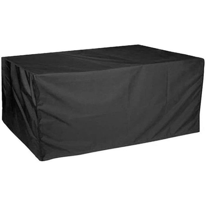 Housse de table basse rectangulaire imperméable et robuste pour meubles de jardin pelouse et jardin 111 8 x 66 x 33 cm noir