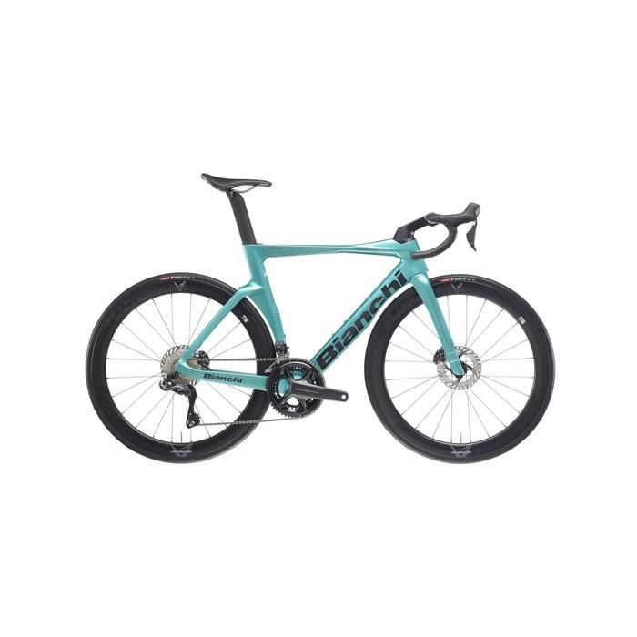 Vélo de route Bianchi Oltre Comp Shimano 105 Di2 RD-R7150 12V - ck metallic/graphite glossy - Bleu - 53 cm / 170-175 cm