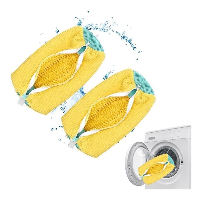 2pcs Sac lavage chaussures machine à laver sac pour laver les basket machine Sacs à Linge pour chaussure machine à laver - jaunes 2pcs Sac lavage chaussures machine à laver sac pour laver les basket machine Sacs à Linge pour chaussure machine à laver - jaunes