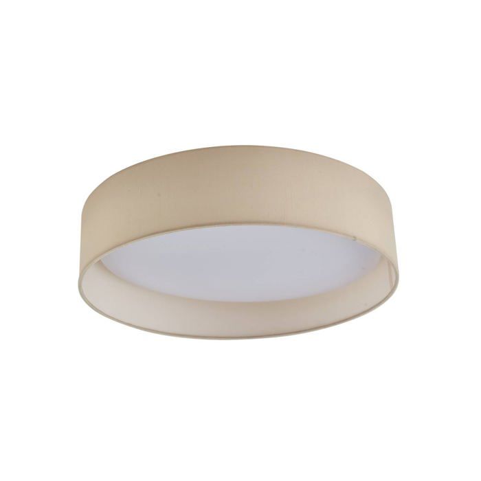 Plafonnier ampoules LED - Lindby - lampe de plafond - Tissu textile - beige