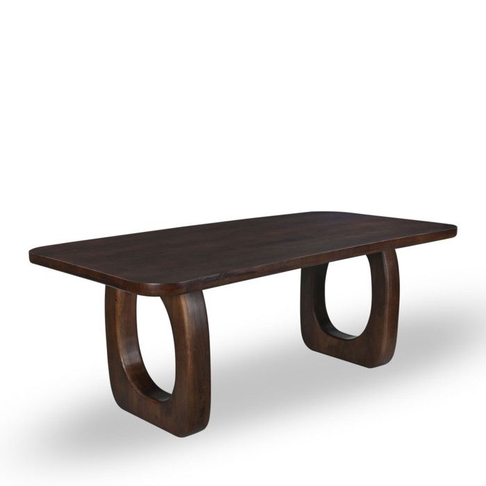 Sinjai - Table à manger 8 personnes en bois massif - Bois foncé Sinjai - Table à manger 8 personnes en bois massif - Bois foncé