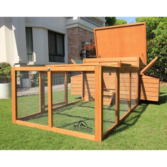 Pets Imperial® Poulailler Clapier en Bois Balmoral Avec Enclos de 