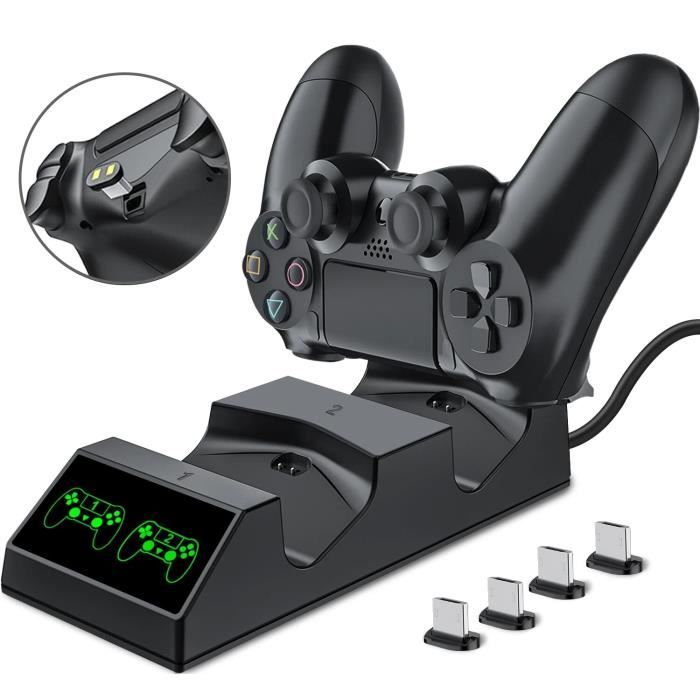 Station D'accueil Double Charge Pour Manettes PlayStation 4 - Neuf Sous Blister - Charge Deux Manettes Simultanément