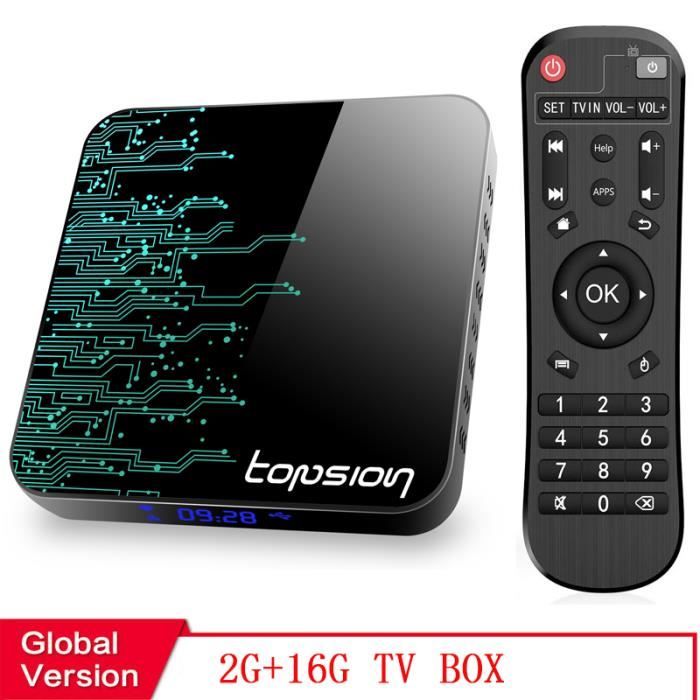 Android TV Box 2025, Android 10.0 TV Box 4 Go de RAM Togo