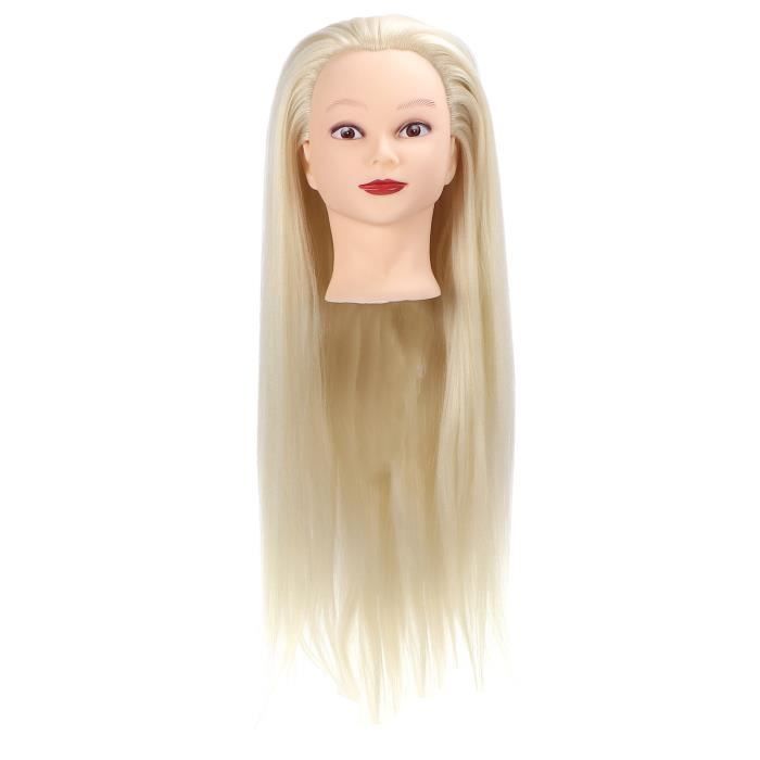 Support De Tête De Mannequin Coiffure – Hauteur Réglable 24-40 Cm, Base En Acier, Noir
