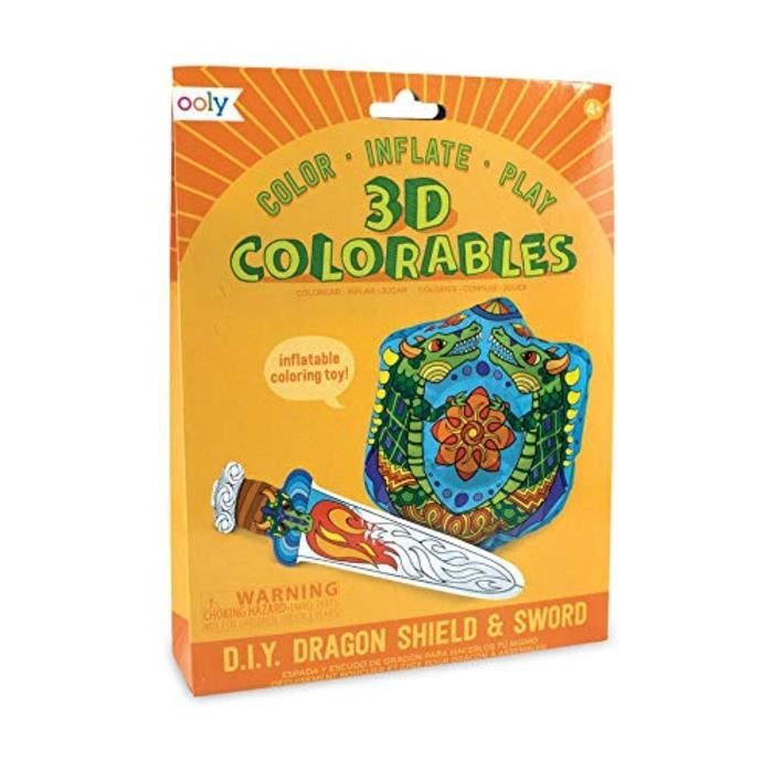 Jeu De Coloriage Sav7q 3d Colorables Coloring Toys Lot De 2 Dragon Shield Et Epee Achat Vente Jeu De Coloriage Dessin Pochoir Cdiscount