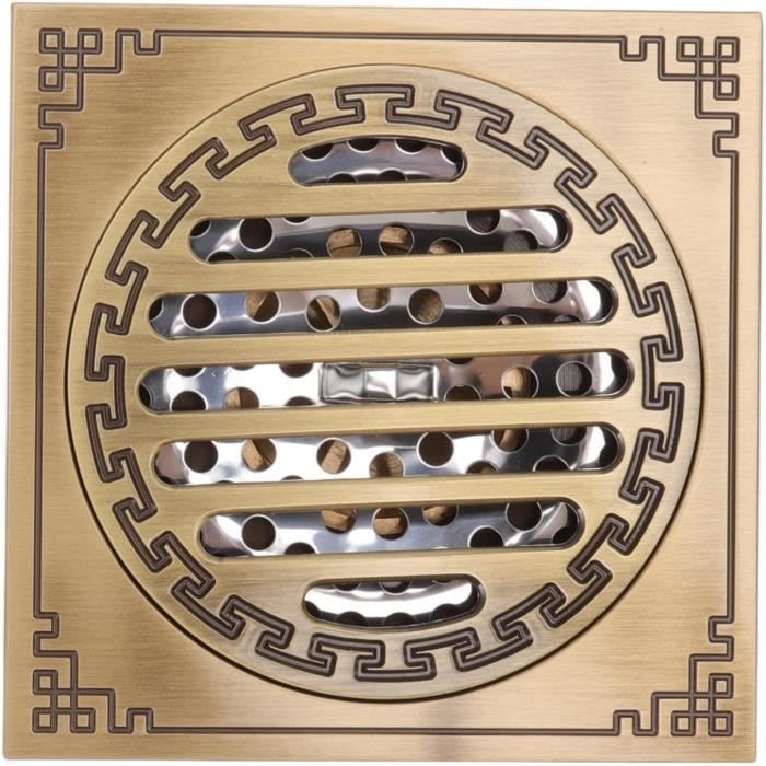Grille D'évacuation En Acier Inoxydable 200x200mm - Pour Drainage Extérieur, Eau De Pluie, Antidérapante