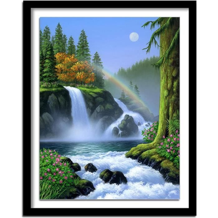 Diamond Painting Paysage Ville 40x30cm - Kit Complet 5D - Loisir Créatif Adulte - Décoration Murale