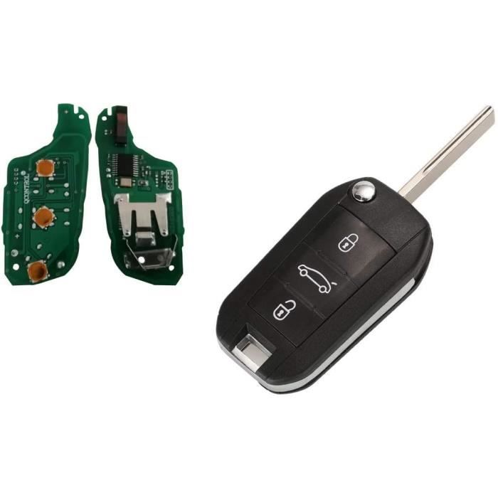 Clé Vierge télécommande ID46 Peugeot 208 308 2008 508 EXPERT 3 bouttons HU83