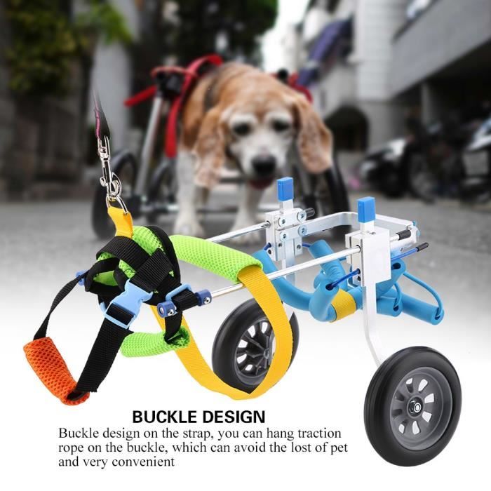 Animal Chariot Fauteuil Roulant 2 Roulettes Corde De Traction Chien Chat Handicape Posterieurs Auxiliaires Outil Marche Aide Xxs Cdiscount