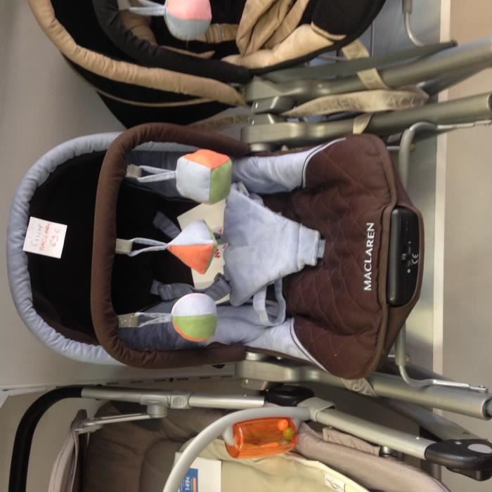 Transat Maclaren Bleu Marron Cdiscount Puericulture Eveil Bebe