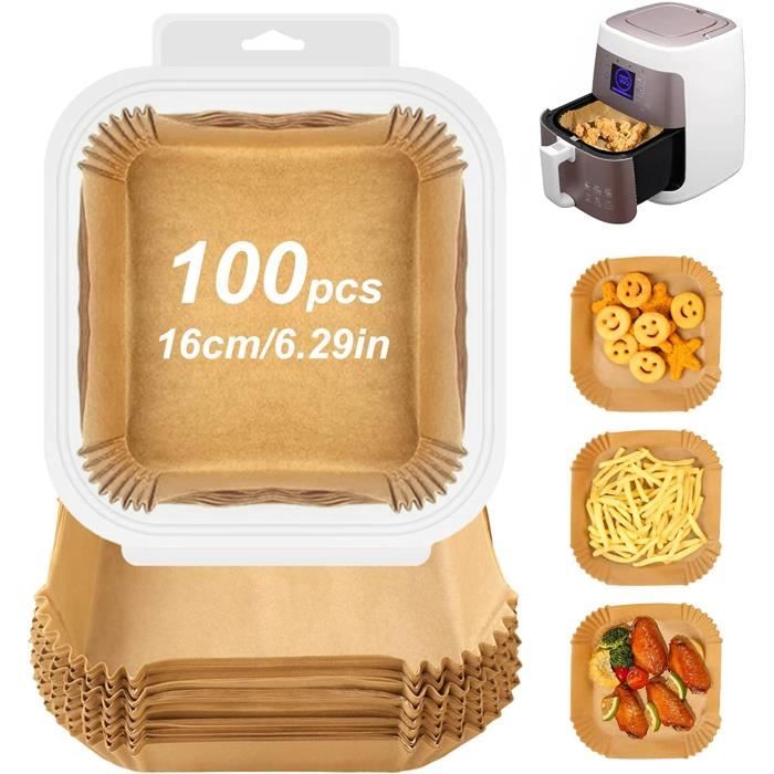 Papier Cuisson Air Fryer, 200 PCS Papier Sulfurisé Pour Air Fryer Ninja, 100 PCS Pour 10.4L
