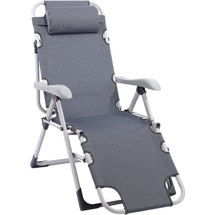 Chaise Longue Pliante légère Chaise de Pont Chaise de Jardin inclinable