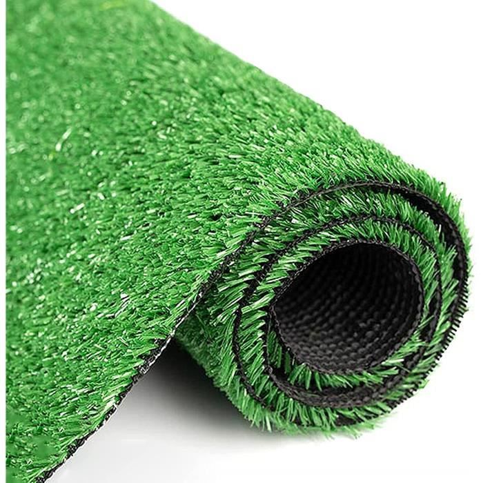 Gazon Artificiel Petgrow 35 Mm - 1x2 M - Avec Trous Drainage - Pour Jardin, Balcon, Terrasse - Résistant UV