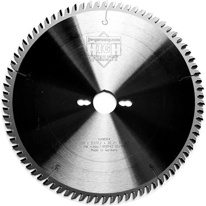 Stehle HM-Trapezzahn-Sägeblatt 250x30 Mm, Z=80, Flachzahn – Präziser Schnitt Für Holz Und Co.
