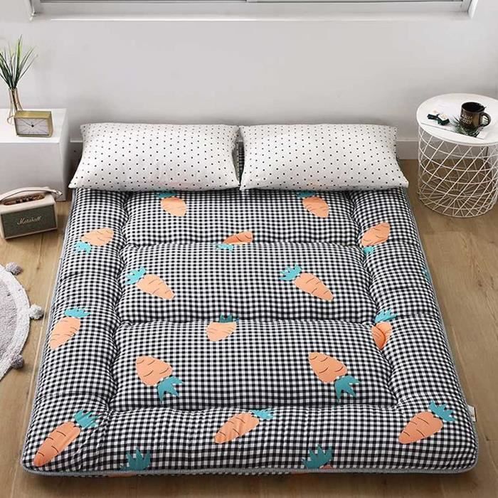 Matelas Futon De Sol 2 Place PliableFuton Japonais Tatami Matelas De Sol Paississant Jumelle