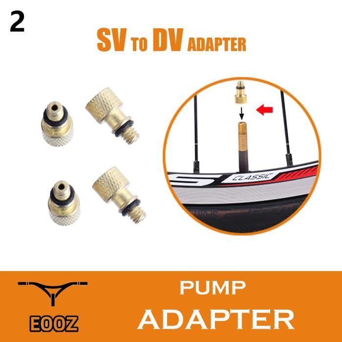 Le Nouvel Adaptateur de Valve de v/élo Presta /à Schrader Comprend Une Bague d/étanch/éit/é Freeday-uk