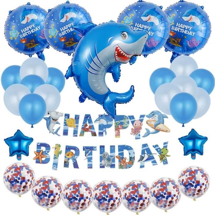 Deco Anniversaire Baby Shark Anniversaire Décorations Bébé Requin Décorations Famille Requin