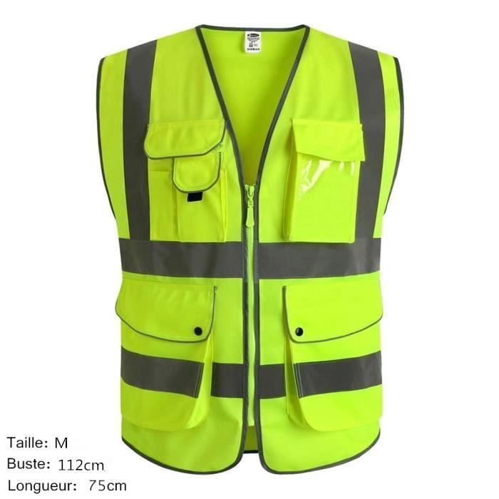 Qiwenr Gilet Jaune Enfant,2 Pcsgilet Reflechissant Enfant,Gilet de Sécurité  pour Enfant,Gilet Reflechissant,Haute Visibilité Gilet,Convient Aux