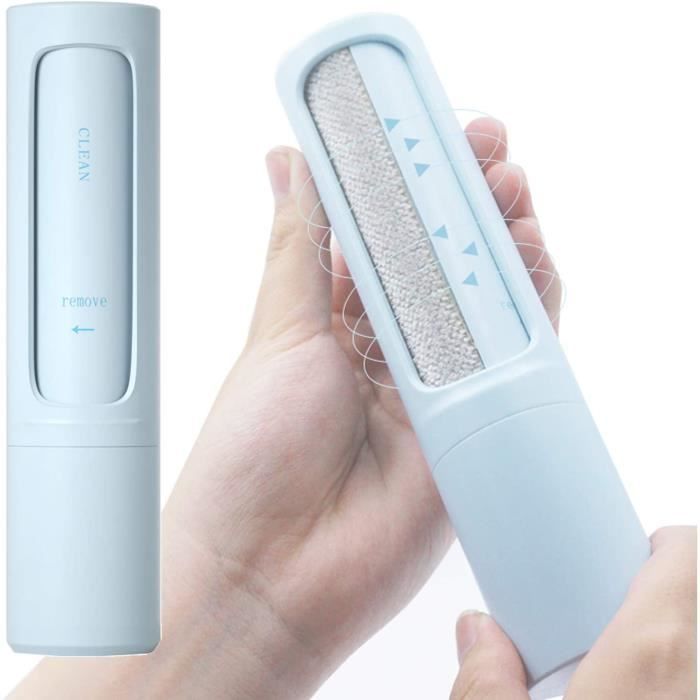 Brosse anti poils - Rouleau Anti Peluche Portable - Réutilisable - Élimination poils animaux - Chien/Chat