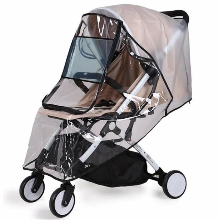 Habillage Universel Moustiquaire Pluie pour Poussette Bébé, Imperméable  Housse Transparent, Protection contre Pluie et Vent - Cdiscount  Puériculture & Eveil bébé