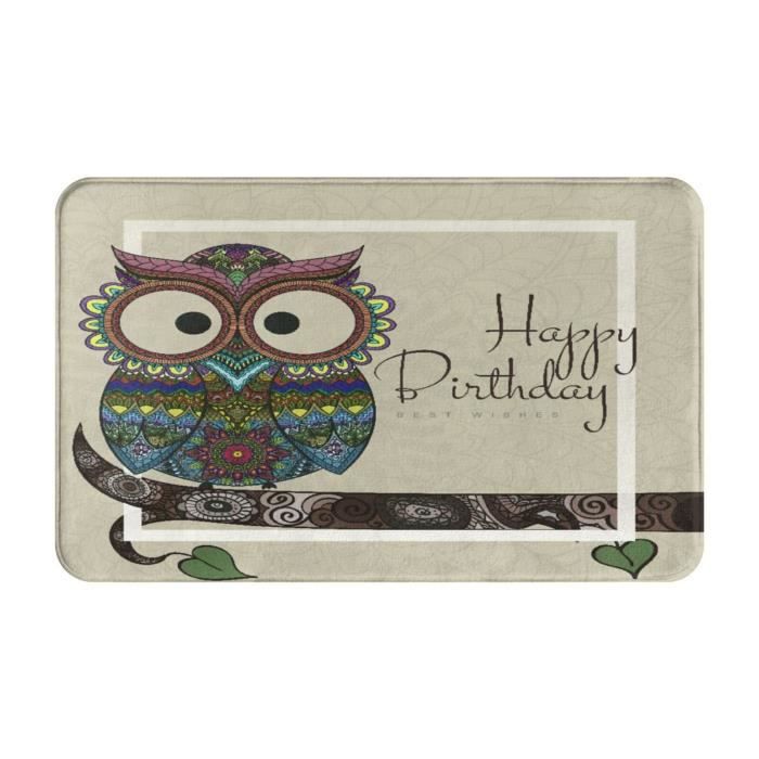 Tapis 80x50cm Joyeux Anniversaire Hibou Mignon Tapis De Salle De Bain Antiderapant Paillasson De Decoration Cdiscount Maison Tapis 80x50cm Joyeux Anniversaire Hibou Mignon Tapis De Salle De Bain Antiderapant Paillasson De Decoration Cdiscount Maison