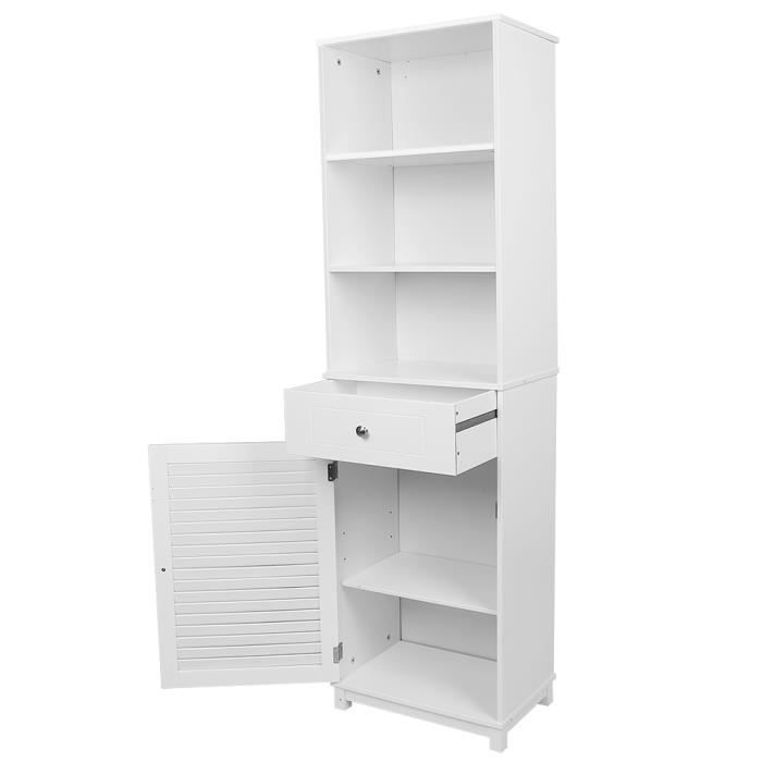 Laizere Meuble WC Toilette Colonne,Meuble de Rangement Salle de Bains