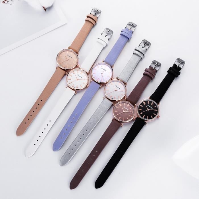 Montre shop minimaliste femme