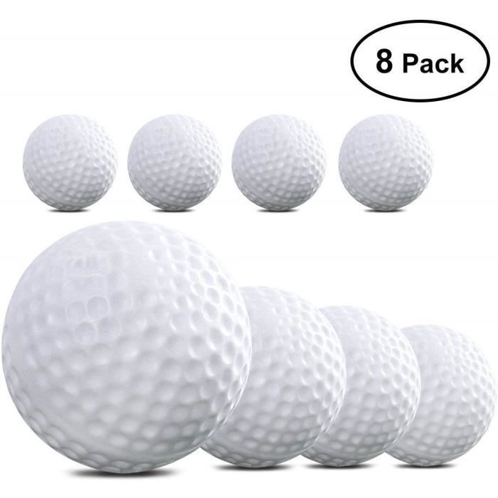 {Yokata} 8 pcs Balle de Practice Formation de Golf Balle en Mousse PU Diamètre 4.1 cm Gateau