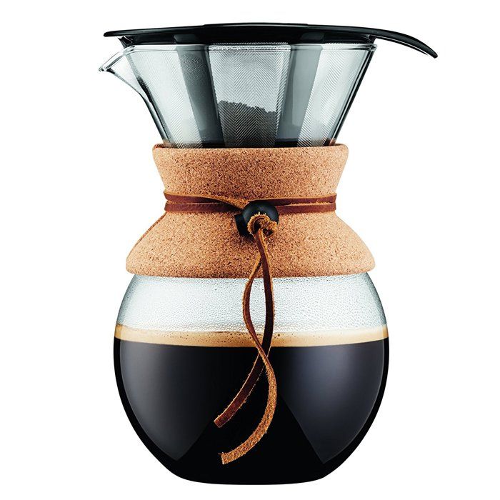 Bodum 11571-109 - ACCESSOIRES PETIT DEJEUNER - PIECES PETIT DEJEUNER - - Pour Over - Cafetière avec Filtre Inox à Maille Fine,