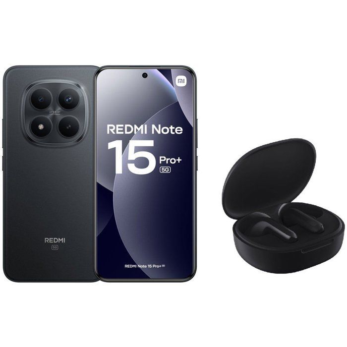 Xiaomi Redmi Note 15 Pro+ 5G RAM 8Go Stockage 256Go Noir Version Française + Écouteurs Sans Fil Xiaomi Redmi Buds 4 Lite Noir