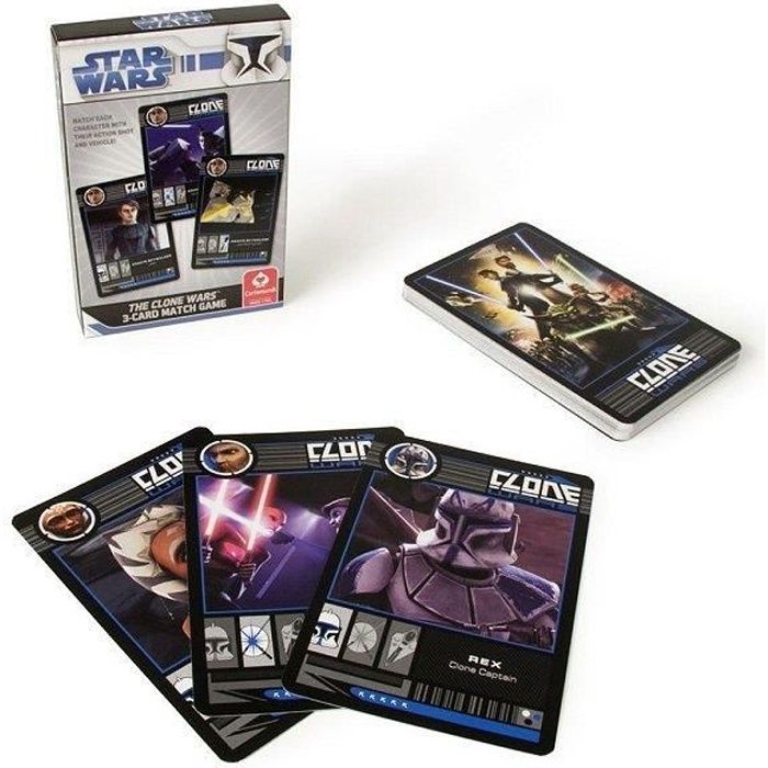 Jeu de cartes Star Wars Jeu d'association des équipages Clone Wars aille Unique Coloris Unique Jeu de cartes Star Wars Jeu d'association des équipages Clone Wars aille Unique Coloris Unique