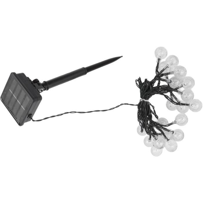 Guirlande Lumineuse Solaire 20 LED 4,8 M - Guirlande Lumineuse Décorative étanche Pour Patio
