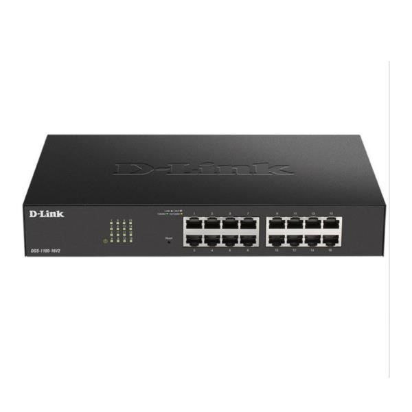 MISE EN RÉSEAU, Commutateur, Commutateur autonome, D-Link 16 ports Gigabit Smart Managed spécifications Ports LAN 16N Type et