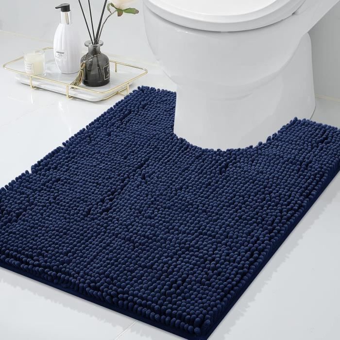 Alfombra De Baño Smiry Luxury Chenille Extrasuave Y Absorbente, Color