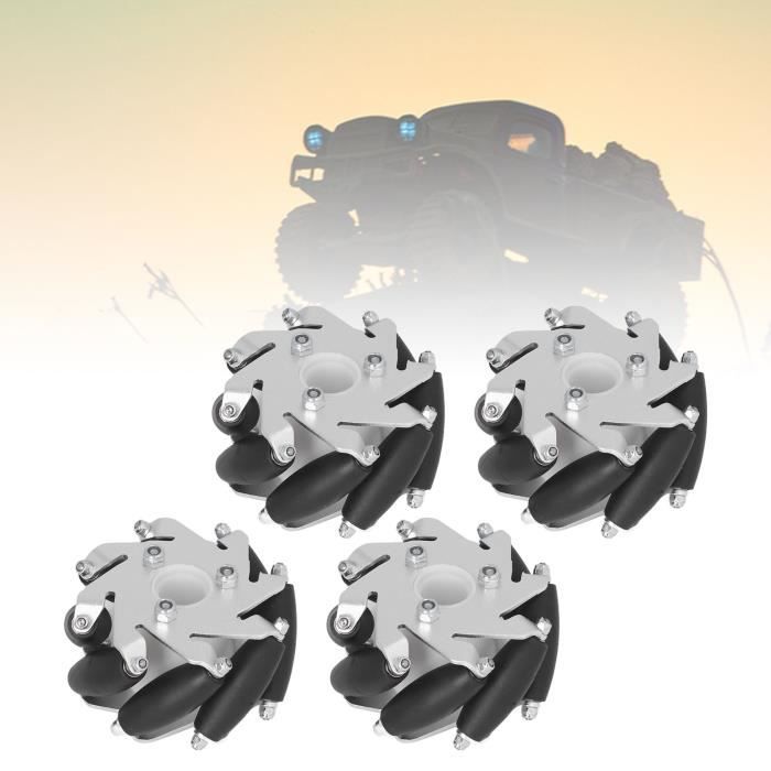 Roue Mecanum Omnidirectional 60mm - 2 Paires Pour Robot Intelligent DIY