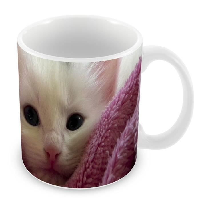 Mug Ceramique Tasse Chaton Blanc Dans Serviette Rose Mignon Adorable Animaux Cdiscount Maison Mug Ceramique Tasse Chaton Blanc Dans Serviette Rose Mignon Adorable Animaux Cdiscount Maison