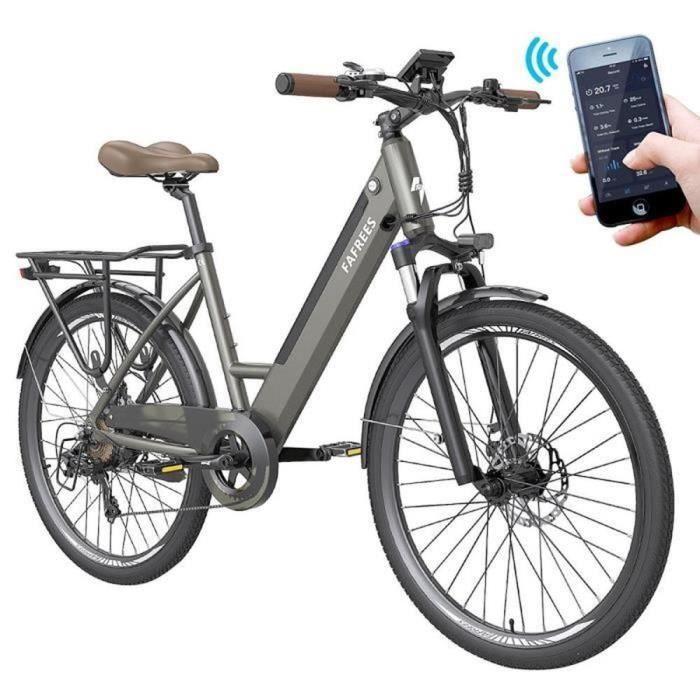 Vélo électrique FAFREES F26 Pro pour femme - 26 pouces - Batterie 36V-14,5Ah - Shimano 7S