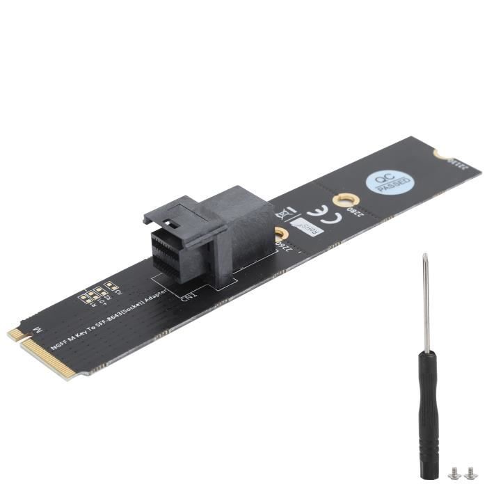 Carte Adaptateur PCIe Vers U.2 - PCIe 4.0/3.0 X4 Vers SFF-8643 - Pour SSD NVMe Intel 750 2.5" Et Autres SSD U.2