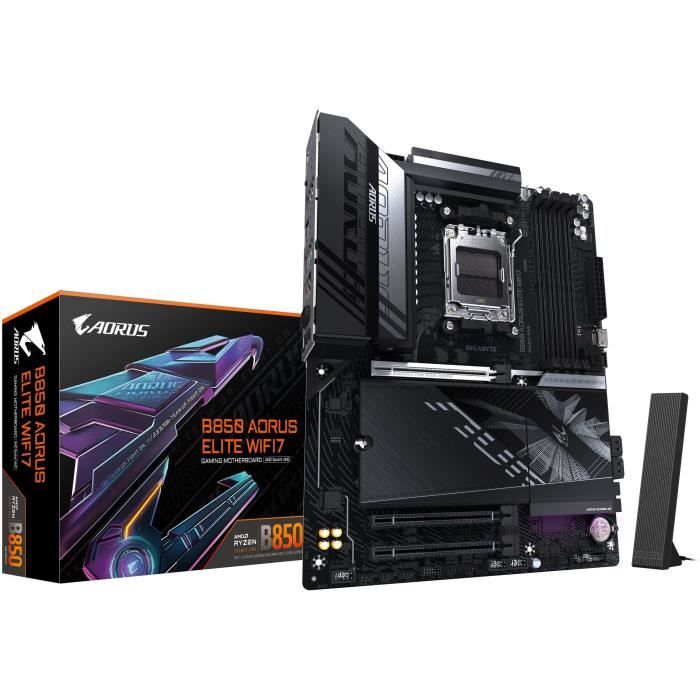 Carte mère – GIGABYTE – B850 AORUS ELITE WIFI7 – Socket AM5 – DDR5 – Wi-Fi 7