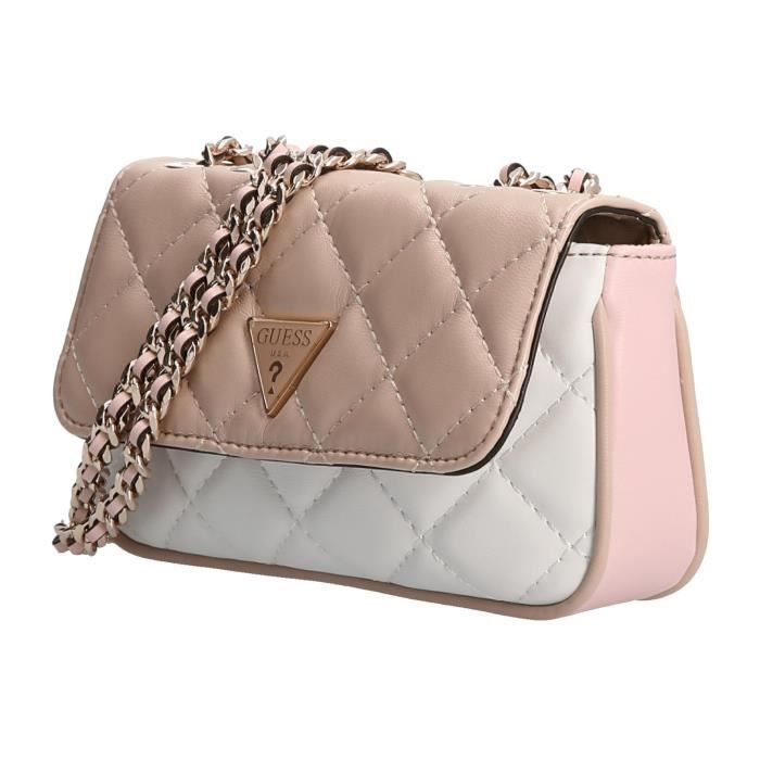 Sac à Main GUESS JONSI - Marron Multi, Taille Medium, Simili Cuir - Neuf Avec étiquettes + Livraison GRATUITE