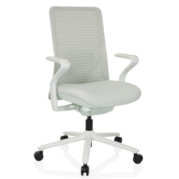Siège de bureau haut de gamme - hjh OFFICE - VERVIO - Gris Lumière - Tissu / Tissu maille Siège de bureau haut de gamme - hjh OFFICE - VERVIO - Gris Lumière - Tissu / Tissu maille