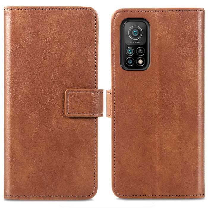 Housse Portefeuille Pour Xiaomi Mi 10T / 10T Pro - Étui Cuir Synthétique Bleu Nuit