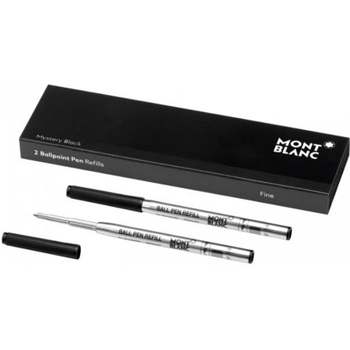 Montblanc MONTBLANC 2 RECHARGE STYLO BILLE (F), MYSTÈRE, NOIR (NOIR) 116189 Cdiscount Beaux