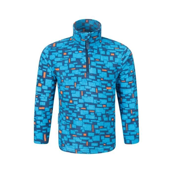 Mountain Warehouse Veste Polaire Enfant Unisexe Fille gar/çon Junior Anti Peluche Pursuit