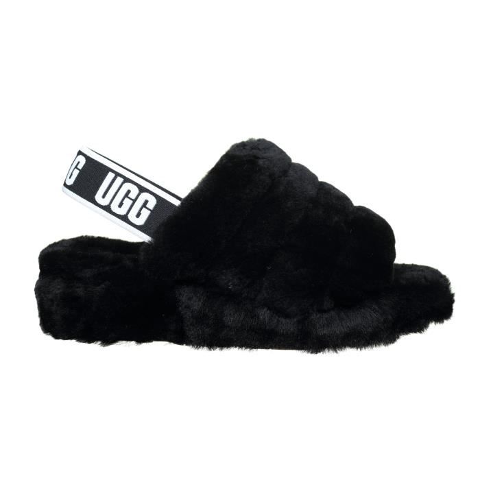 date Competitive Wetland Sandales femme UGG W Pluff Yeah Slide 1095119 B... Noir - Cdiscount  Chaussures