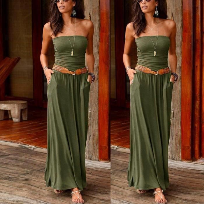 robe extra longue femme