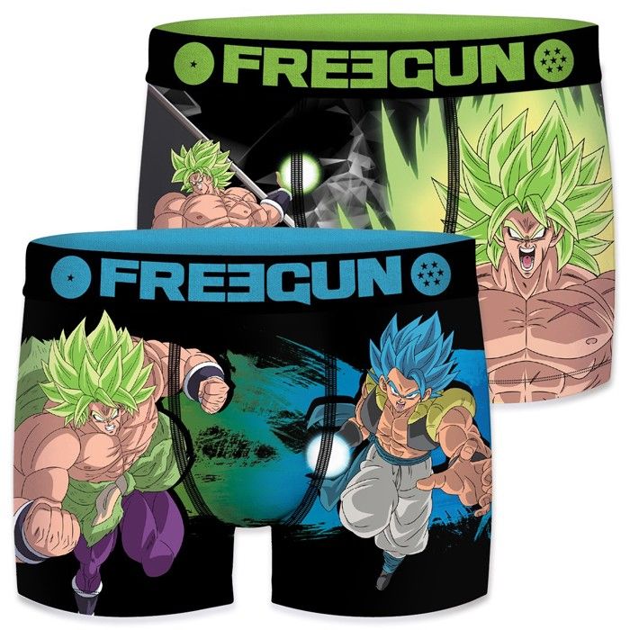 Boxer Enfant Dragon Ball Z FREEGUN - Lot De 3 - Caleçon Garçon Confortable - 92% Polyester, 8% Élasthanne