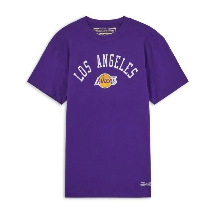 Chemise Vintage Los Angeles Lakers Violette - T-shirt Homme XXL Années 90 Baggy, Bon état Occasion