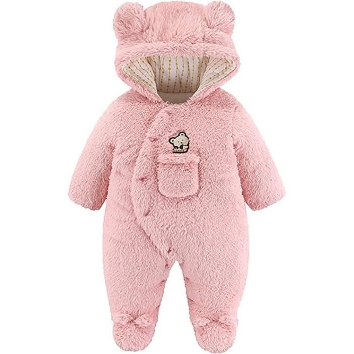 Combinaison Neige Happy Cherry Bébé - Grenouillère Chaud Capuche Pour Hiver